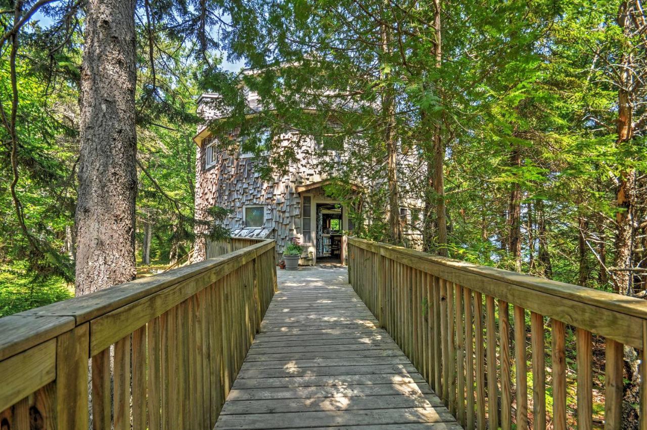 Prospect Harbor Dragonwood Castle On Waterfront With Stunning Viewヴィラ エクステリア 写真
